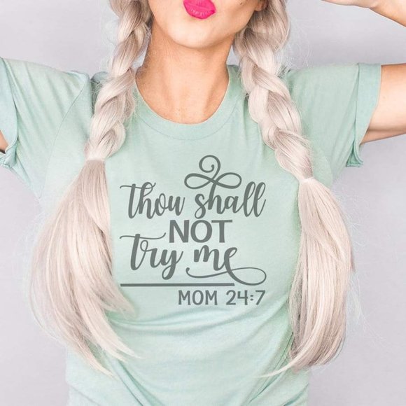 Thou Shall Not Try Me T-shirt - Picture 1 of 2